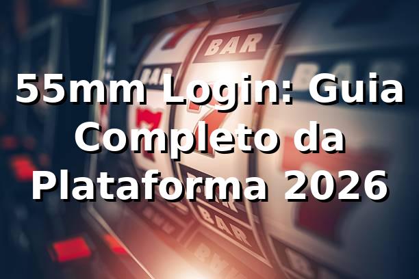 55mm Login: Guia Completo da Plataforma 2026